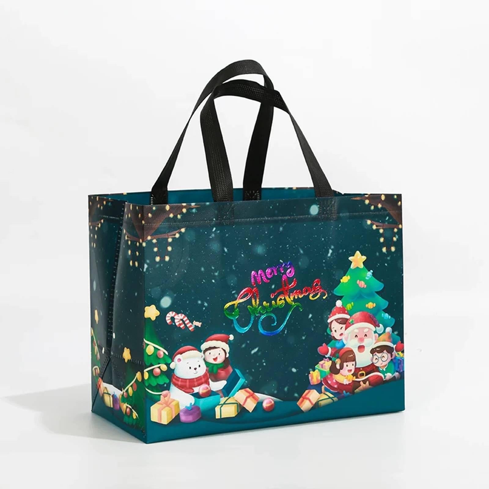 Laminated Non-Woven Christmas Shopping Gift Bags – sample variant