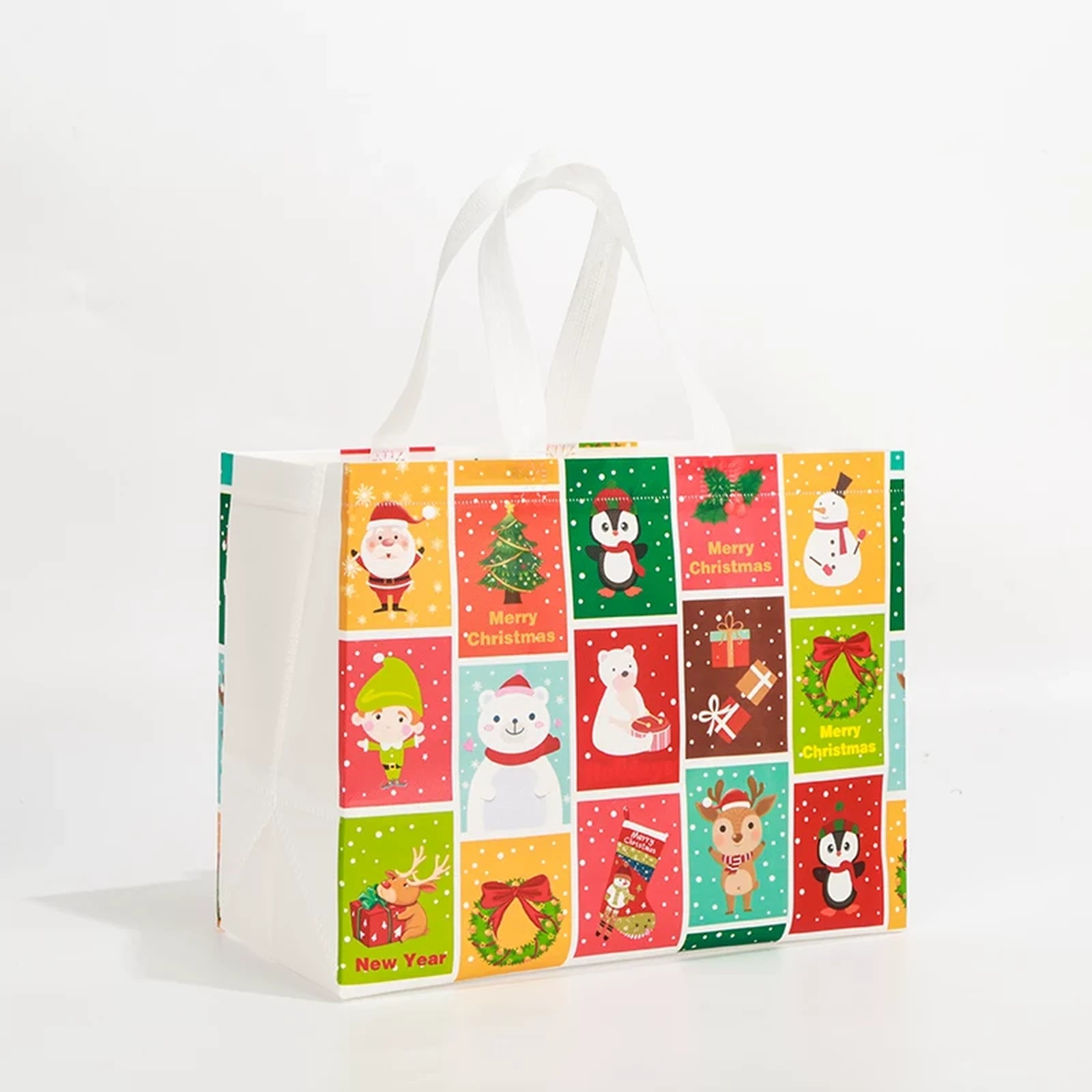 Laminated Non-Woven Christmas Shopping Gift Bags – sample variant