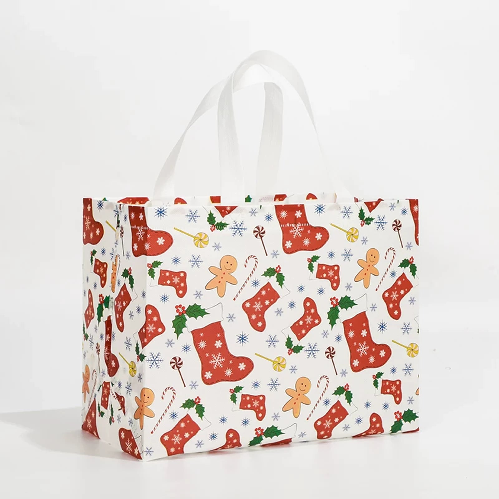 Laminated Non-Woven Christmas Shopping Gift Bags – sample variant