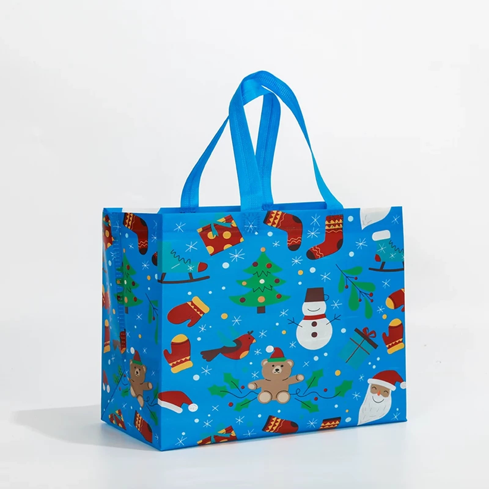 Laminated Non-Woven Christmas Shopping Gift Bags – sample variant