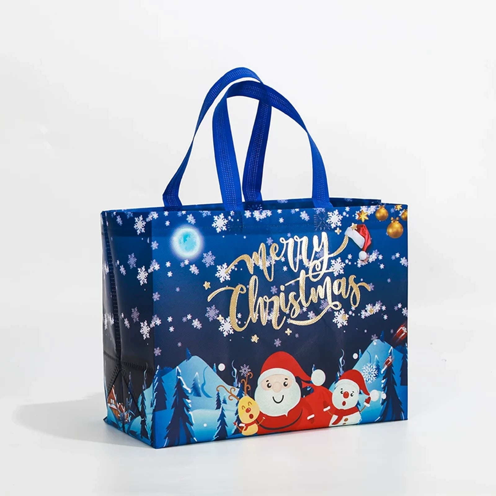 Laminated Non-Woven Christmas Shopping Gift Bags – sample variant