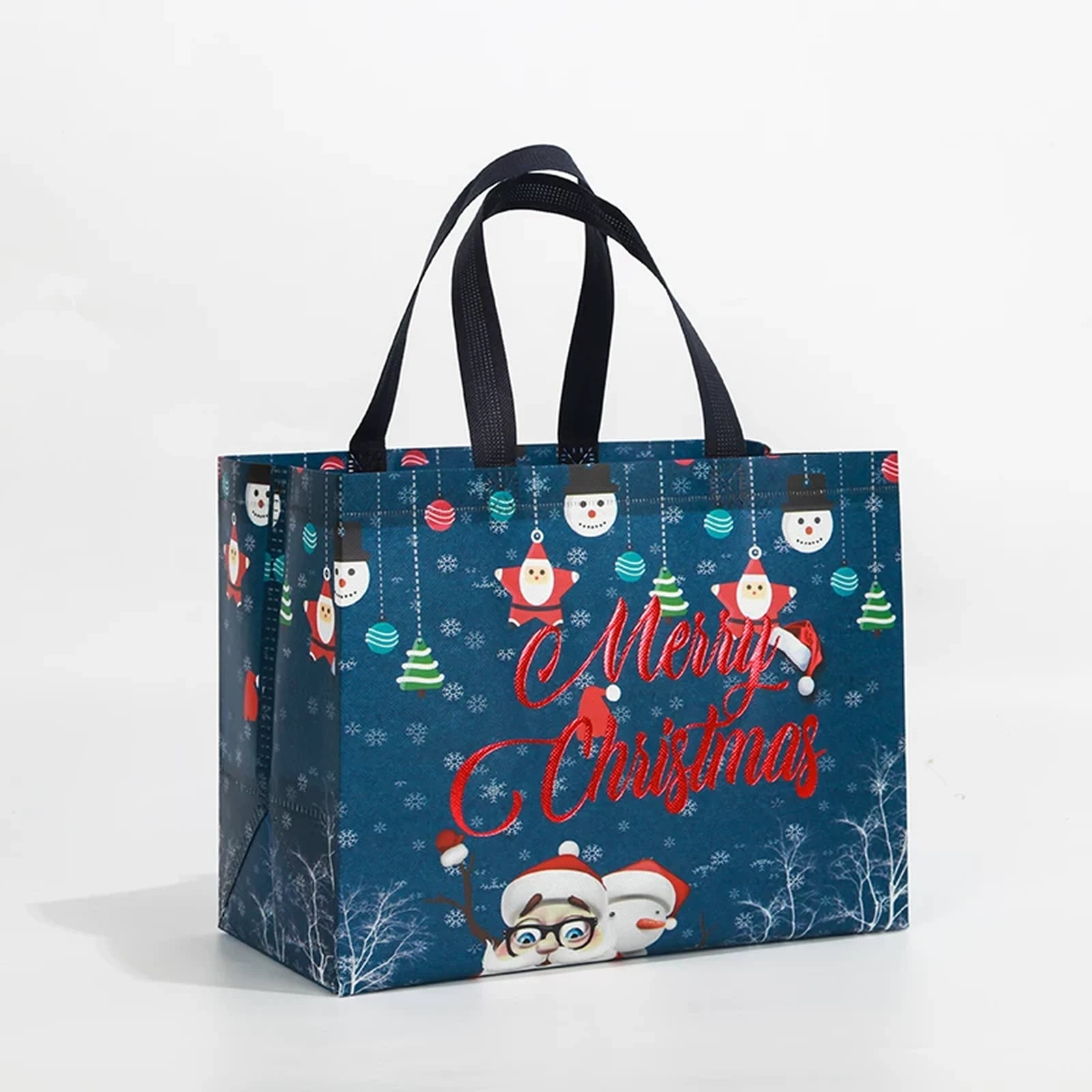 Laminated Non-Woven Christmas Shopping Gift Bags – sample variant