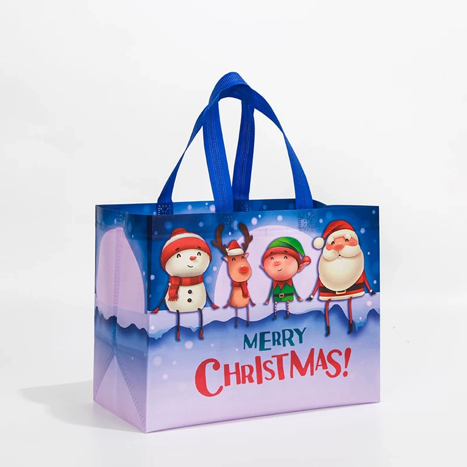 Laminated Non-Woven Christmas Shopping Gift Bags – sample variant