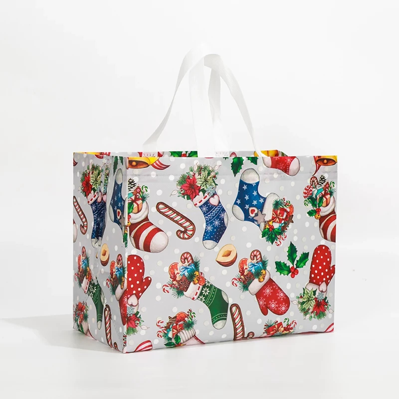 Laminated Non-Woven Christmas Shopping Gift Bags – sample variant