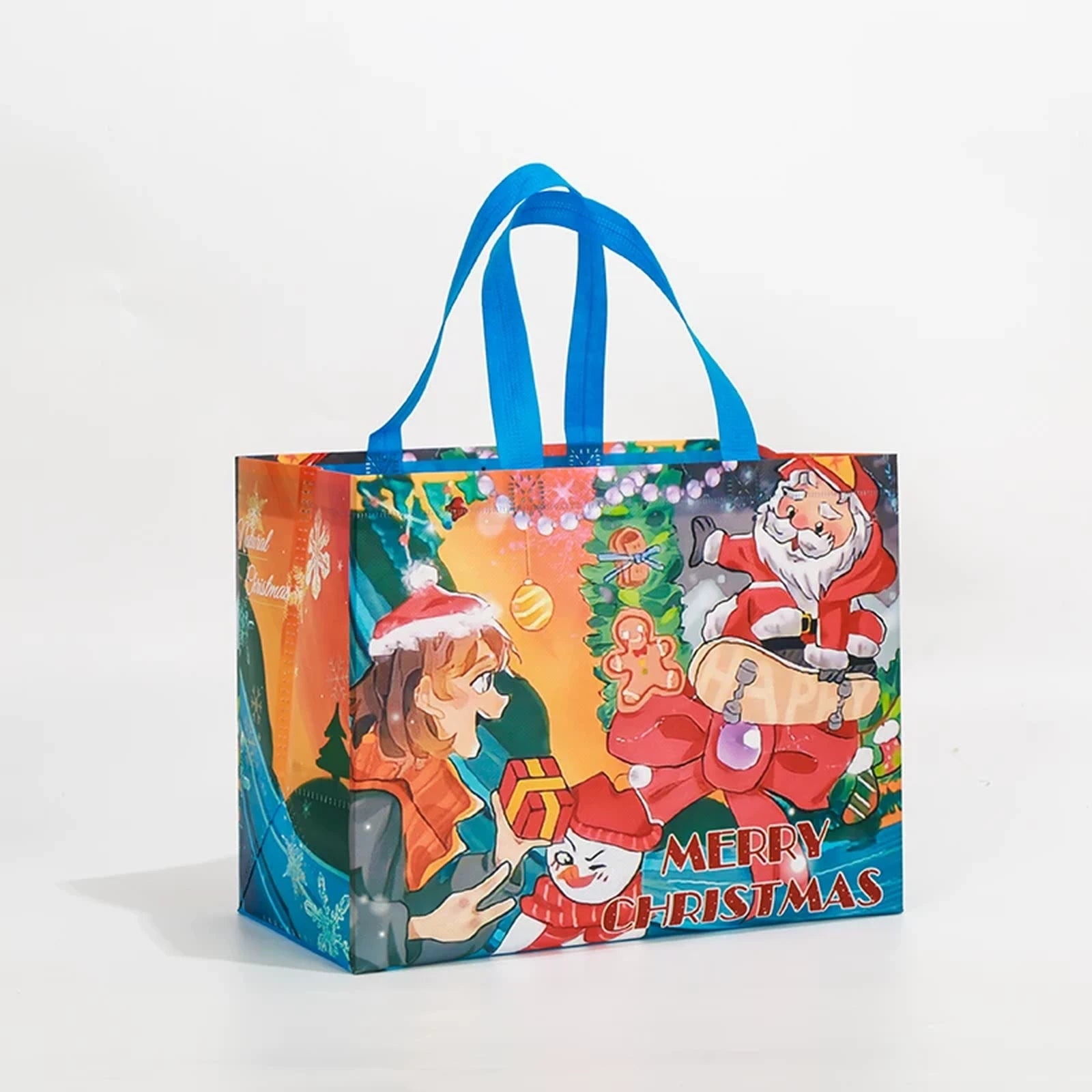 Laminated Non-Woven Christmas Shopping Gift Bags – sample variant