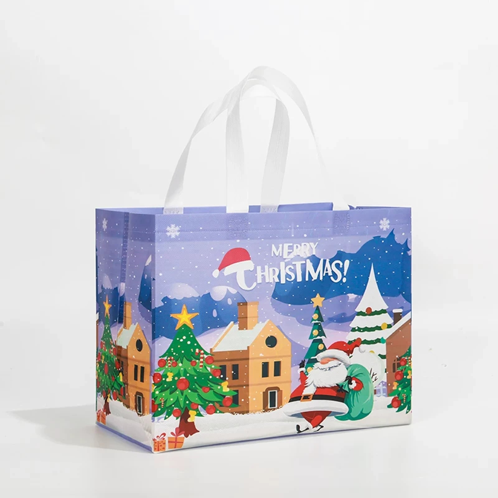 Laminated Non-Woven Christmas Shopping Gift Bags – sample variant