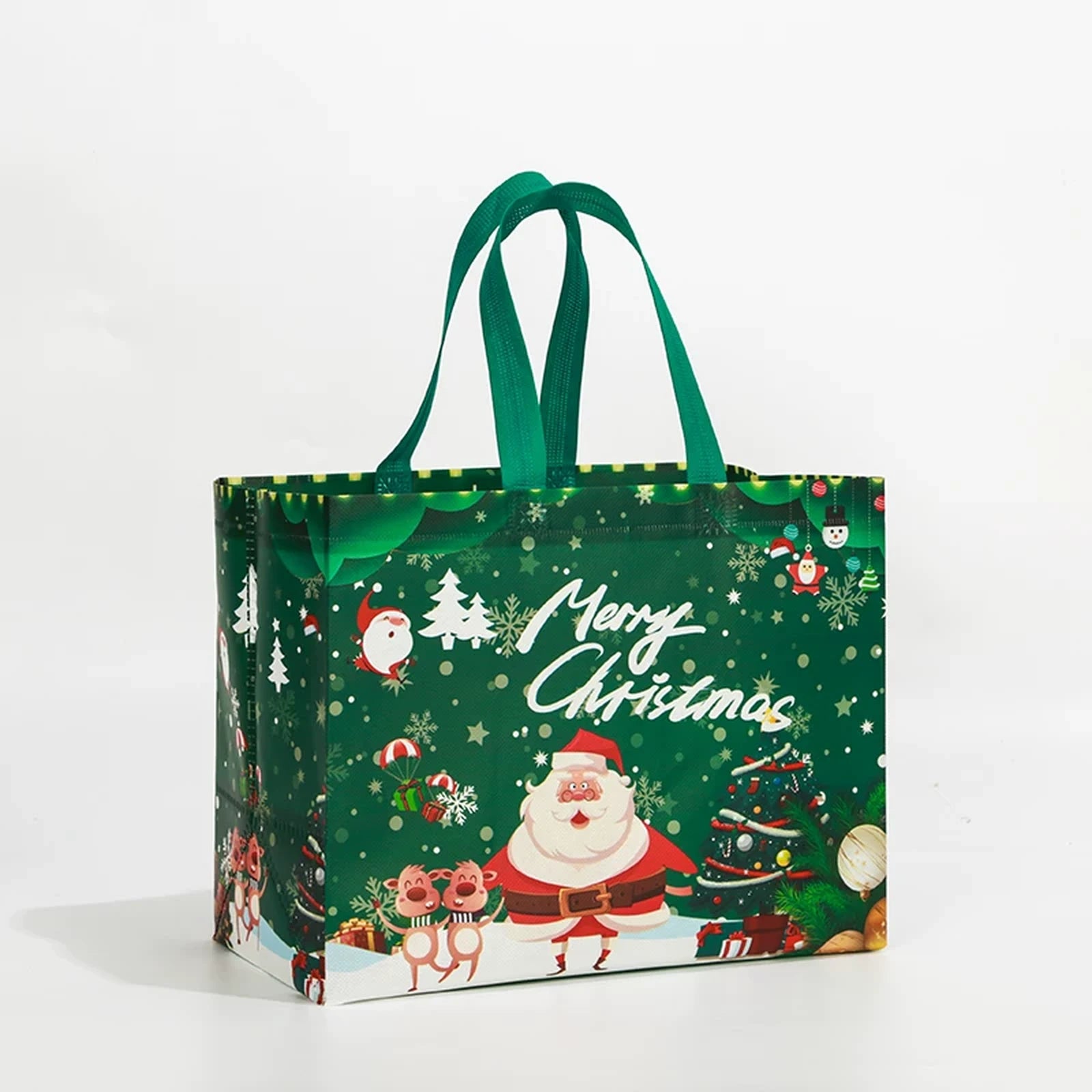 Laminated Non-Woven Christmas Shopping Gift Bags – sample variant