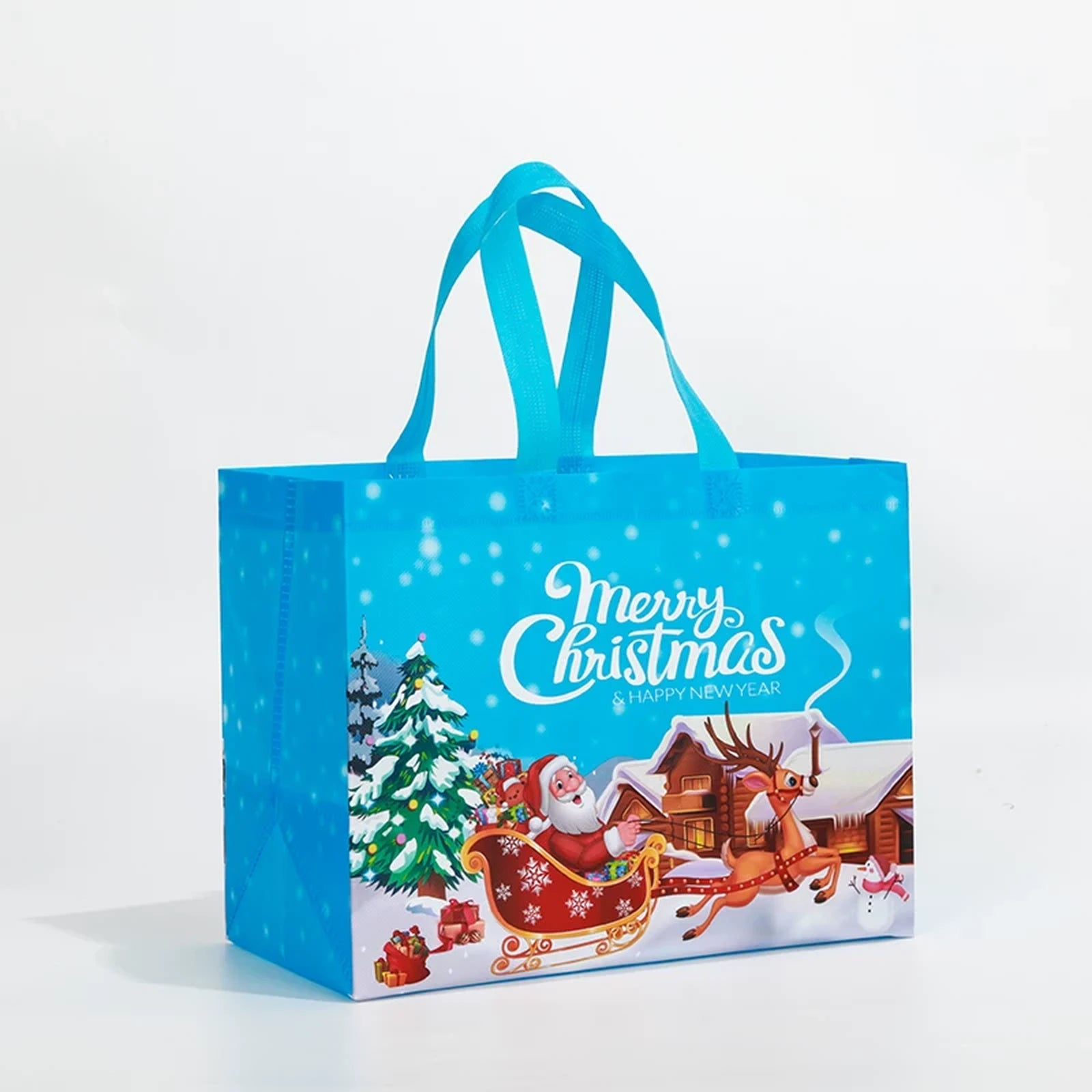 Laminated Non-Woven Christmas Shopping Gift Bags – sample variant