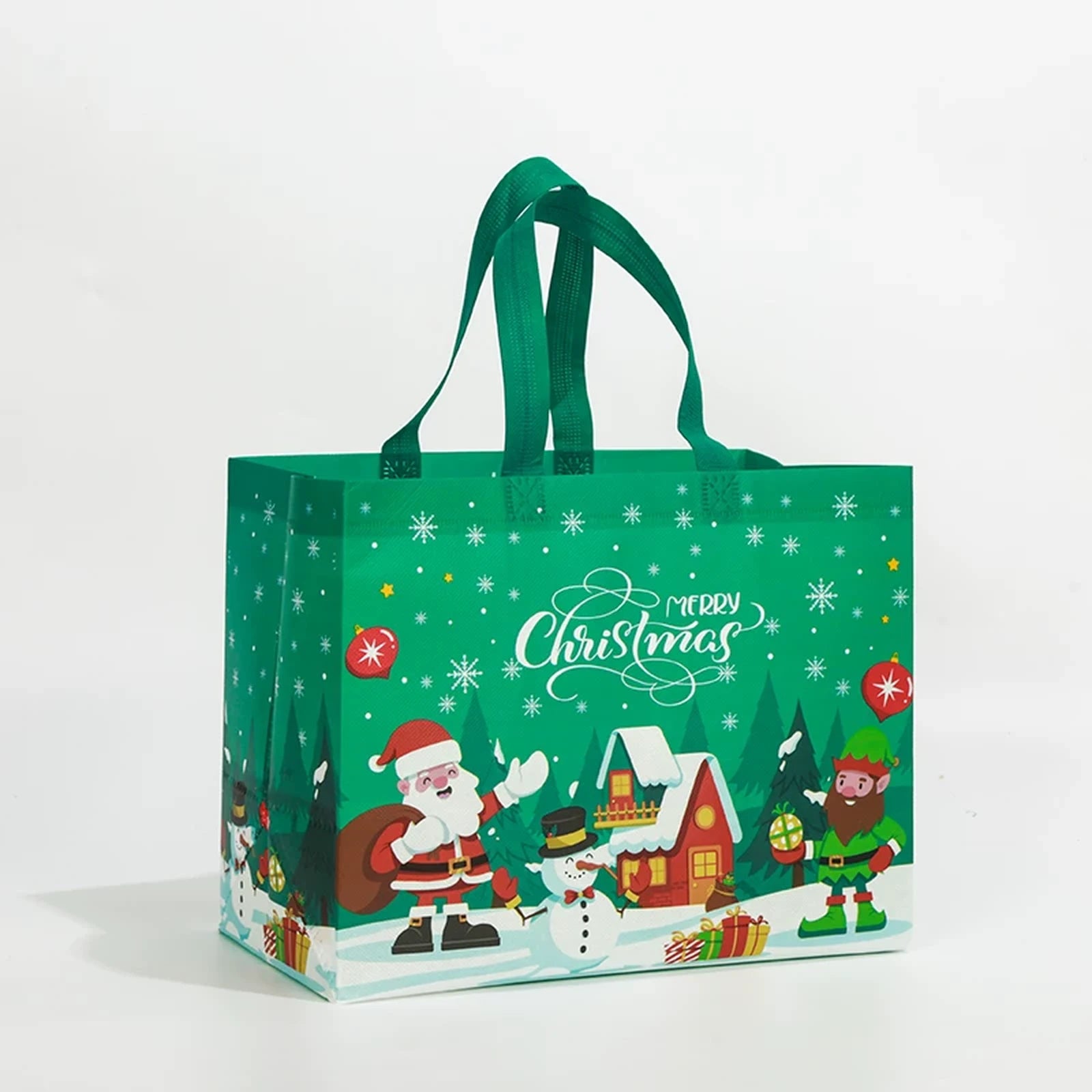 Laminated Non-Woven Christmas Shopping Gift Bags – sample variant