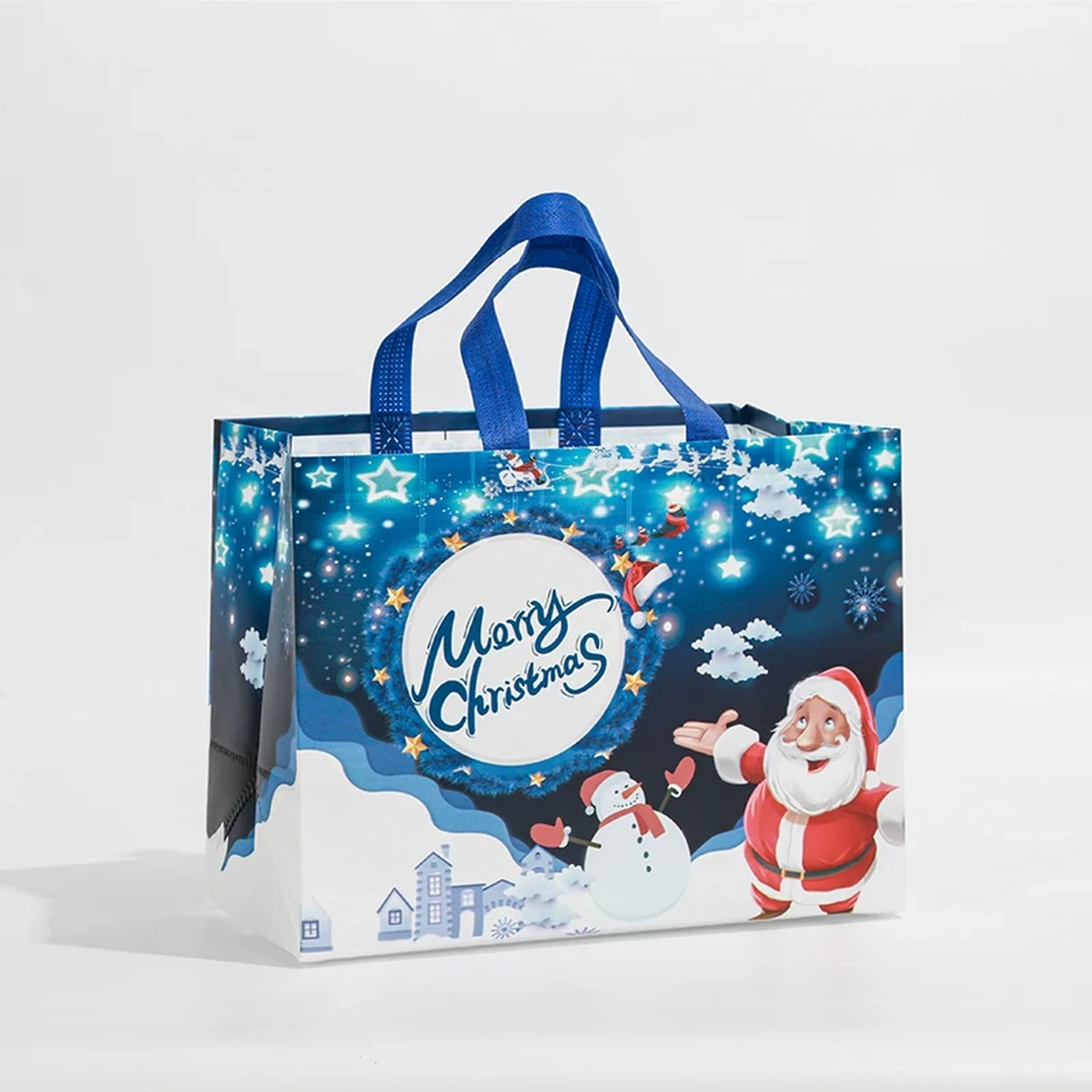 Laminated Non-Woven Christmas Shopping Gift Bags – sample variant