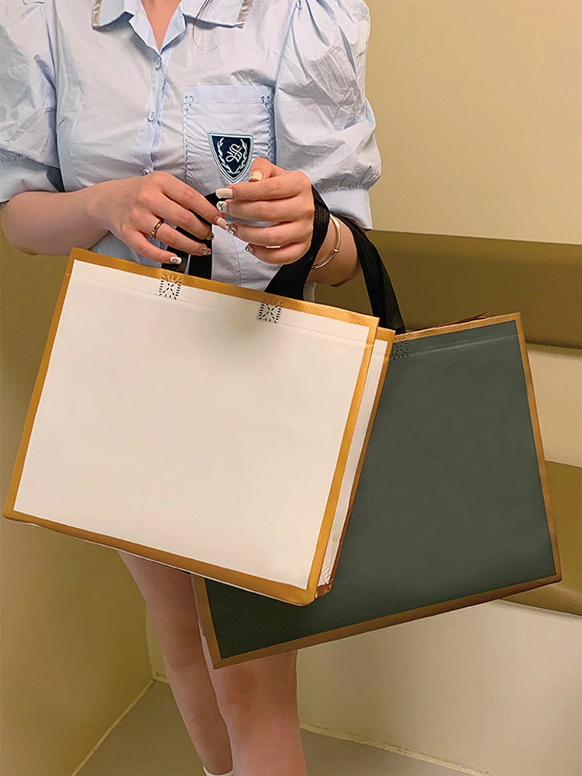 Laminated Non-Woven Garment Packaging Bags — 2 Styles product view 4