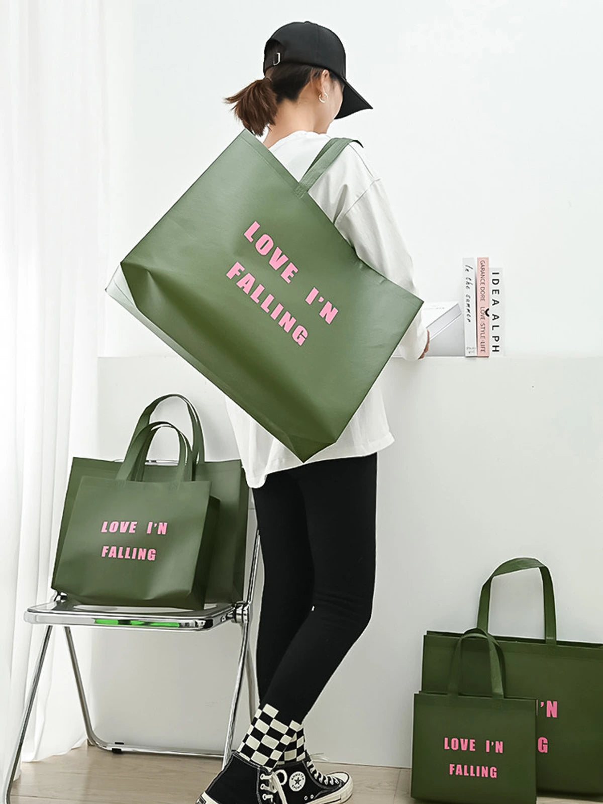 Laminated Non-Woven Tote Bags — 1 Style product view 1