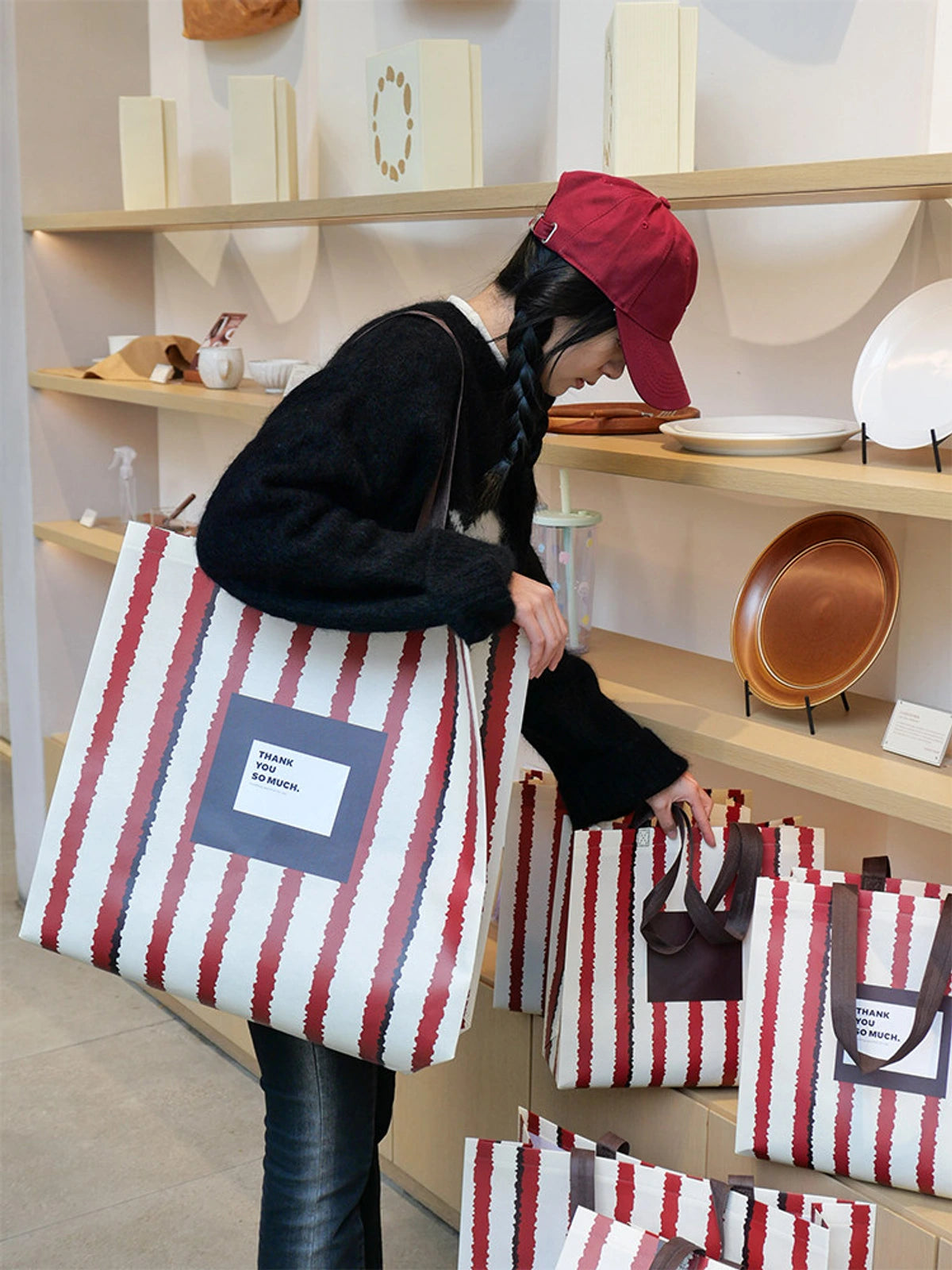 Laminated Non-Woven Tote Bags — 1 Style product view 1