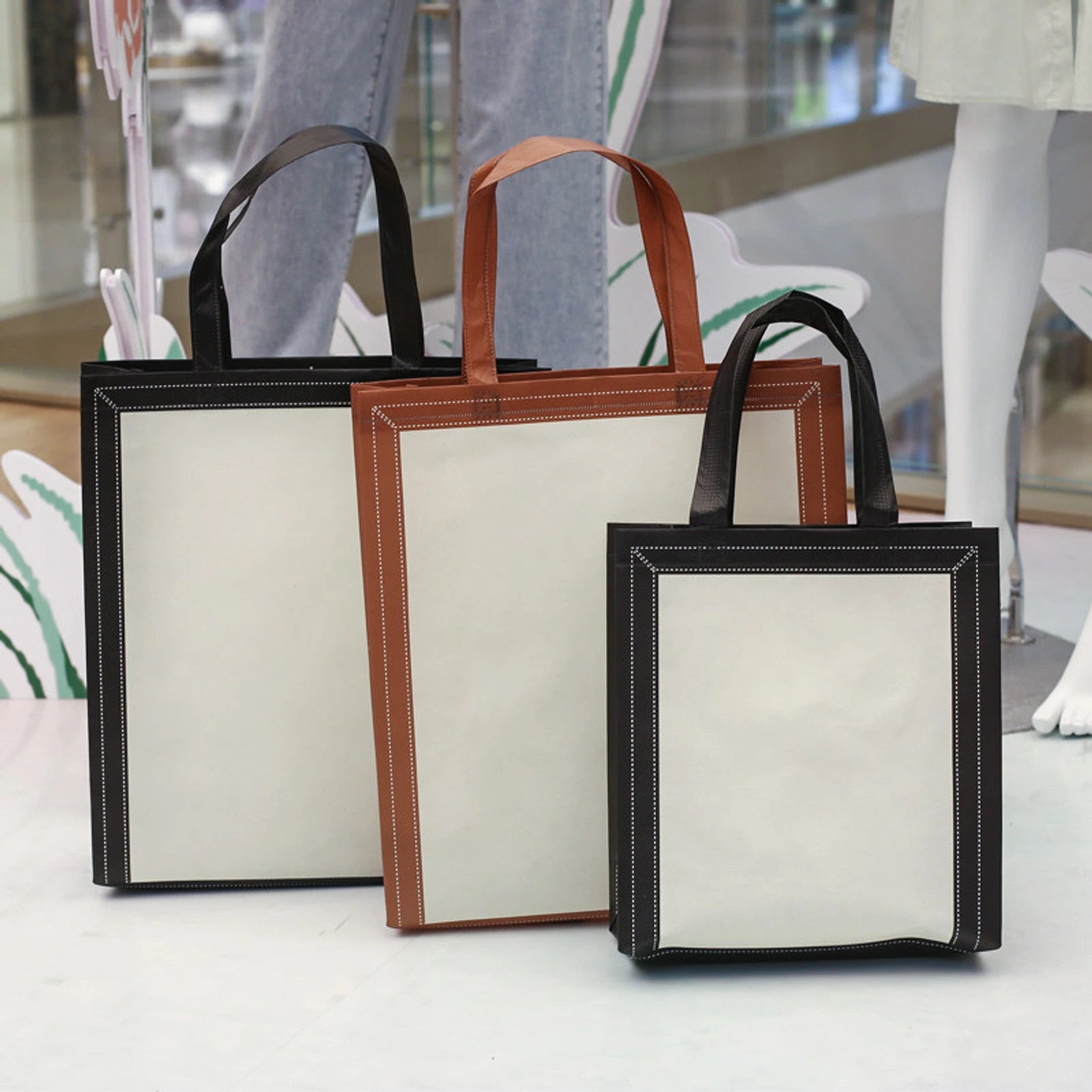 Laminated Non-Woven Tote Bags — 1 Style product view 2
