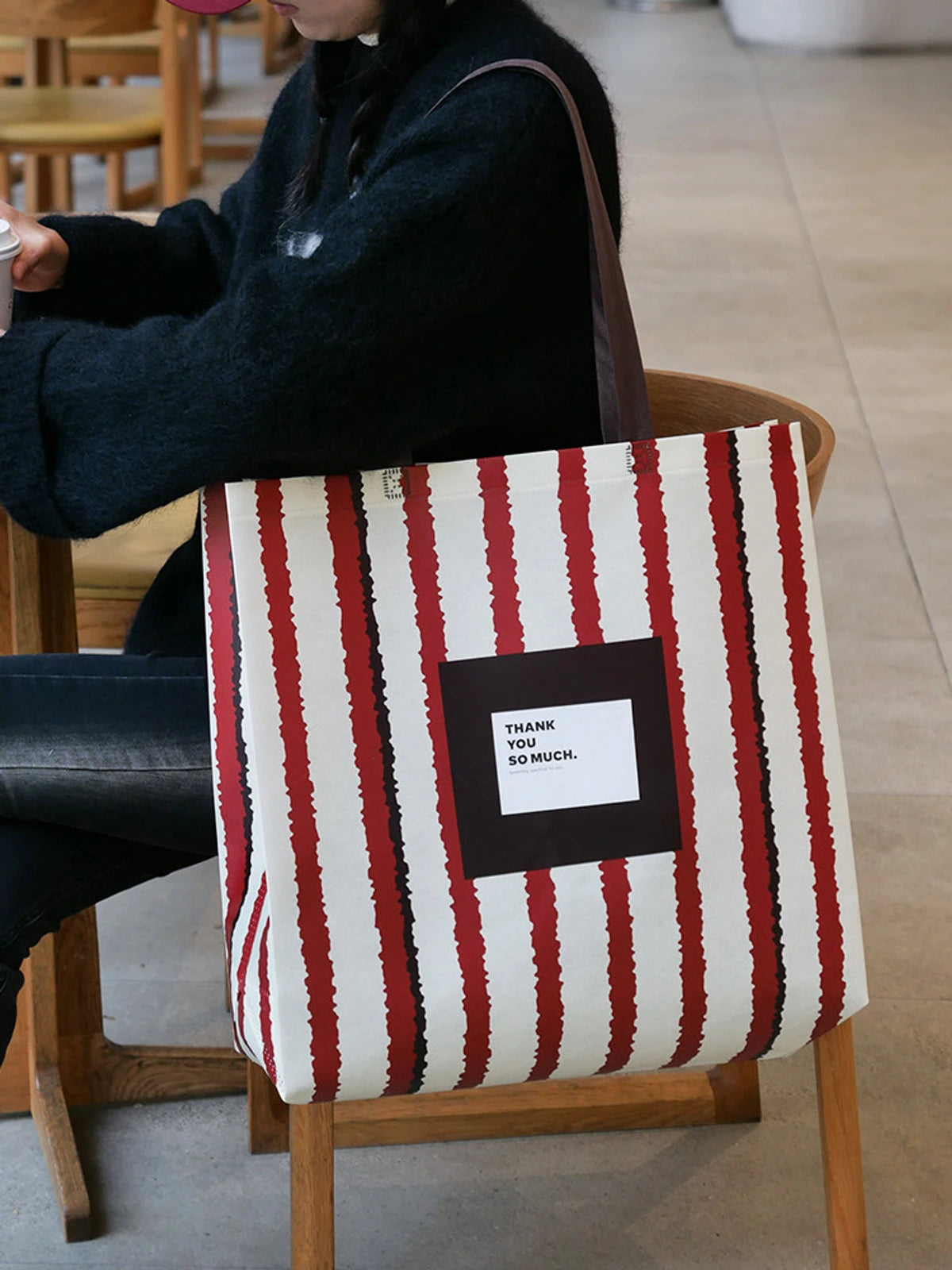 Laminated Non-Woven Tote Bags — 1 Style product view 2