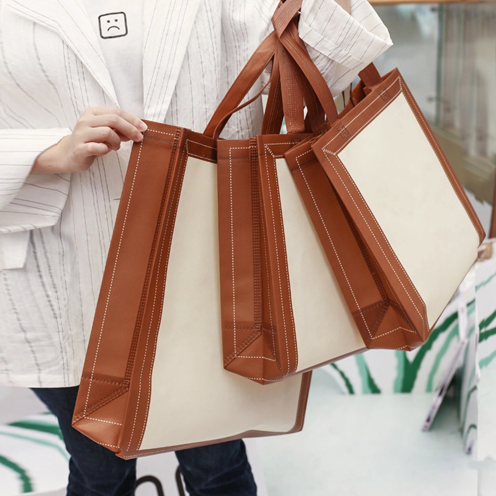 Laminated Non-Woven Tote Bags — 1 Style product view 3