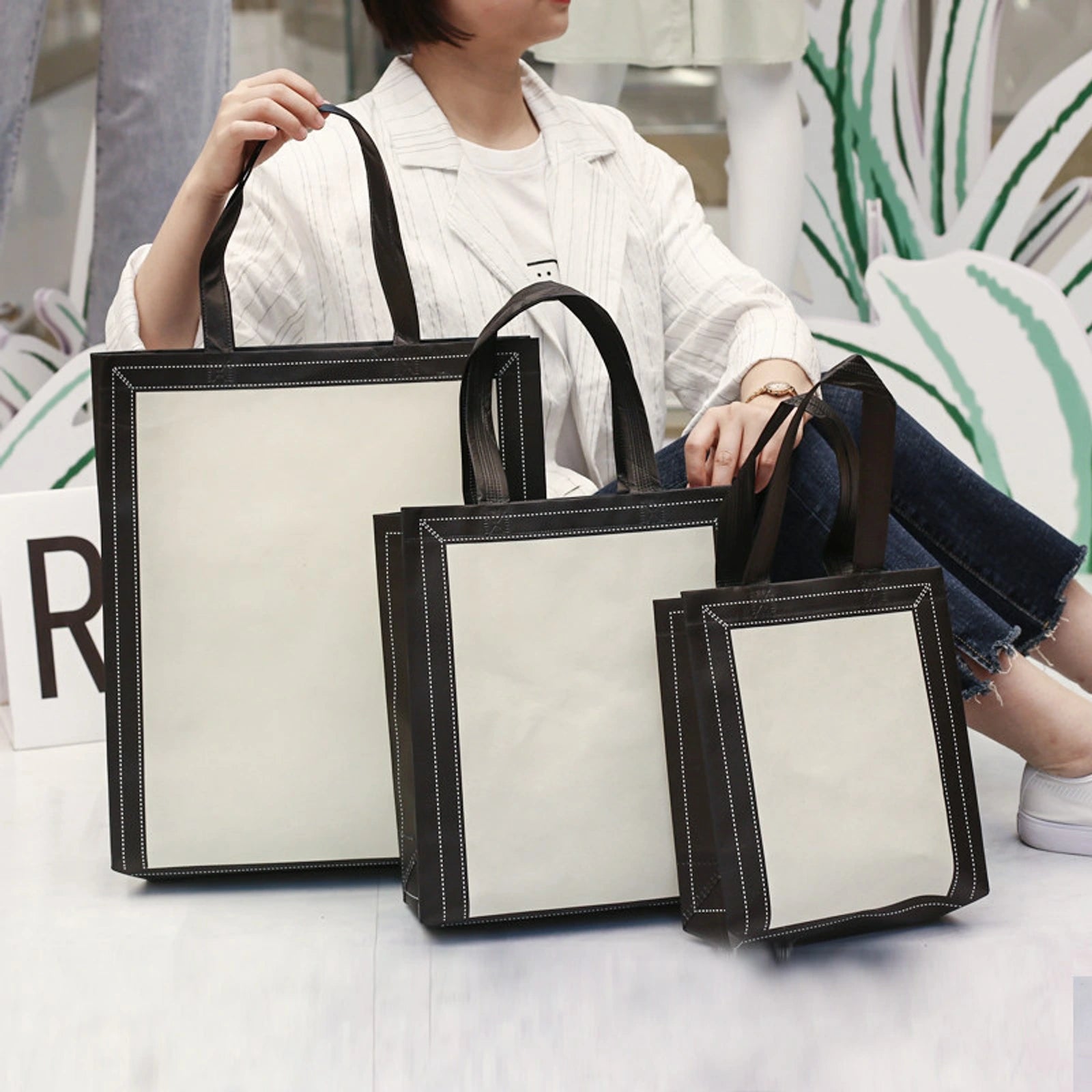 Laminated Non-Woven Tote Bags — 1 Style product view 4