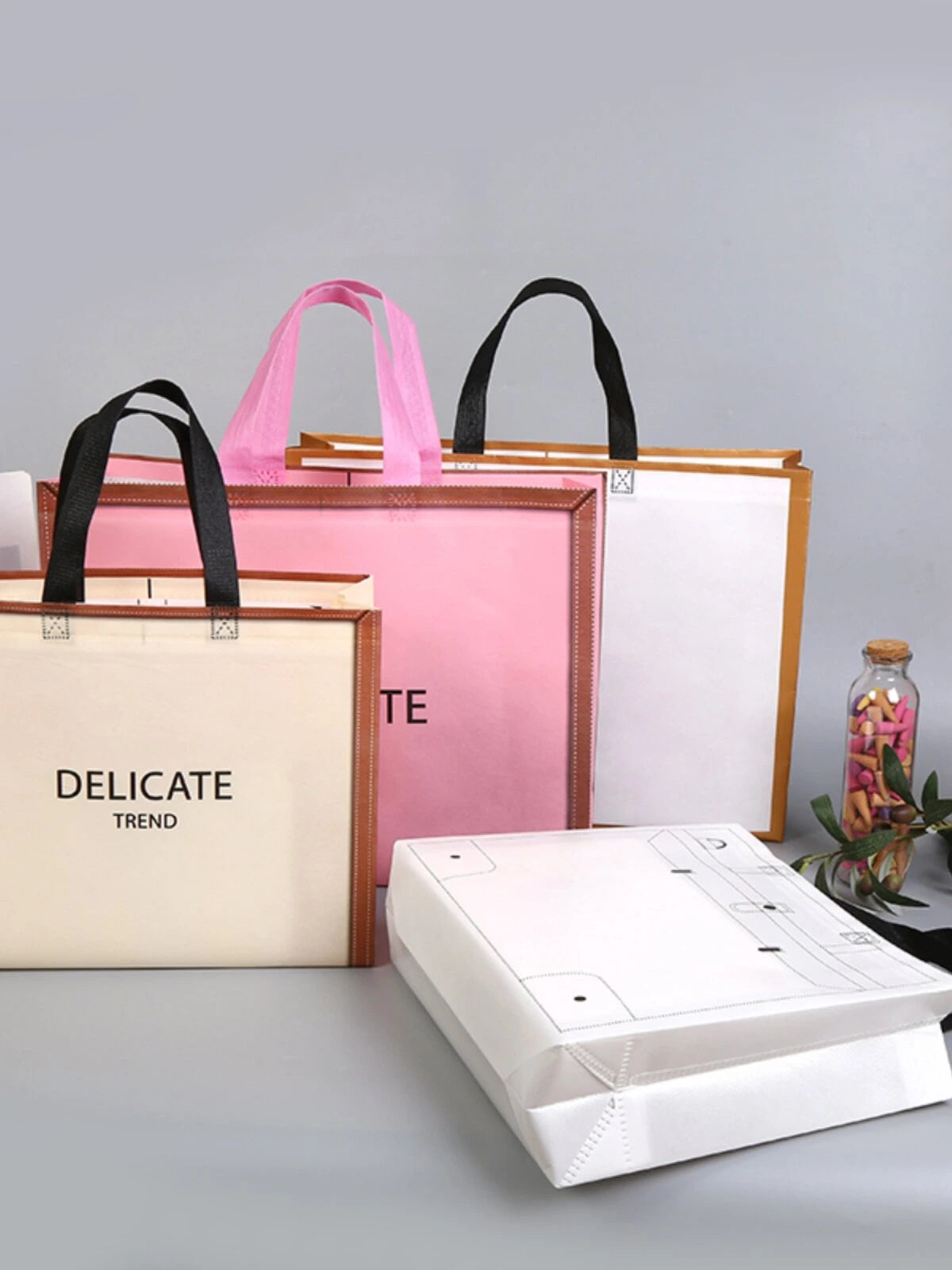 Laminated Non-Woven Tote Bags — 19 Designs product view 1