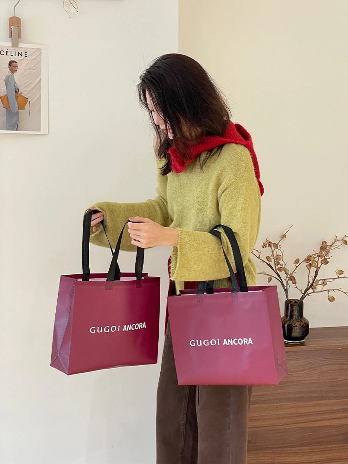 Laminated Non-Woven Tote Bags — 2 Styles product view 1