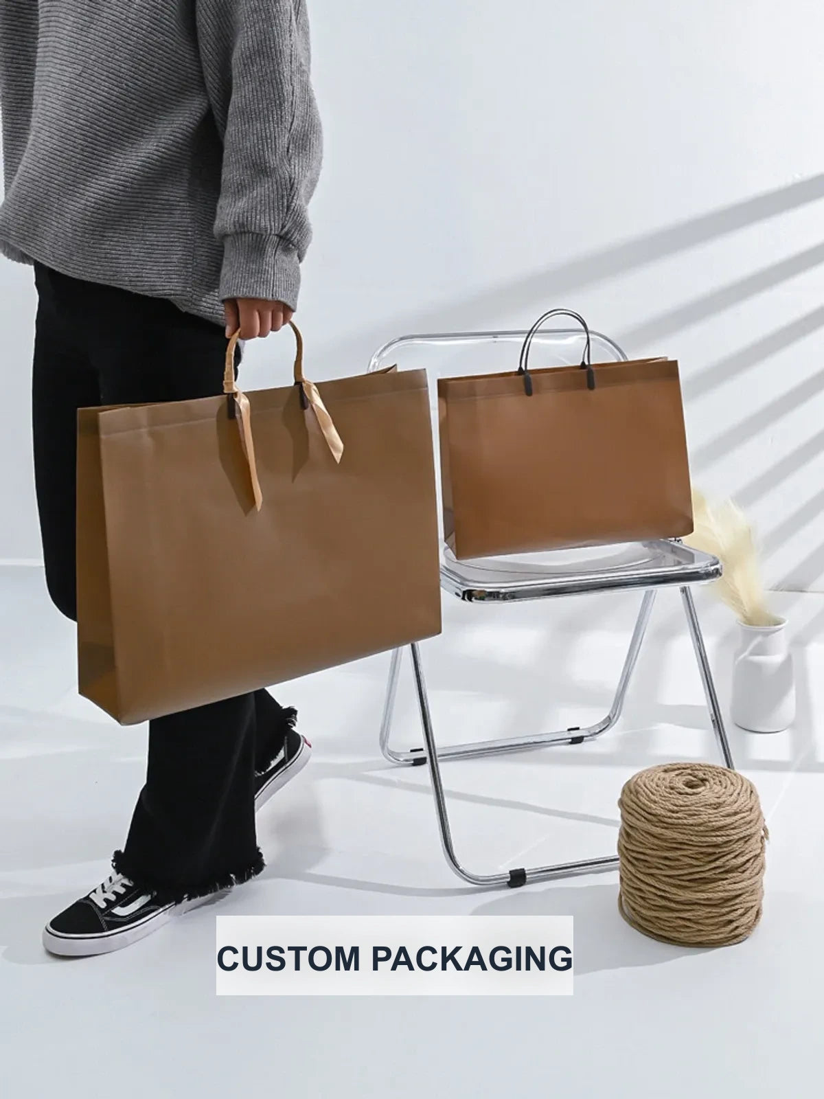 Laminated Non-Woven Tote Bags — 2 Styles product view 1