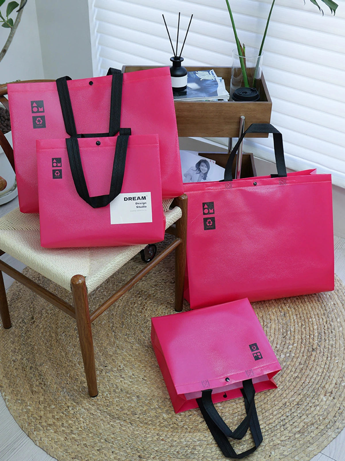 Laminated Non-Woven Tote Bags — 2 Styles product view 1