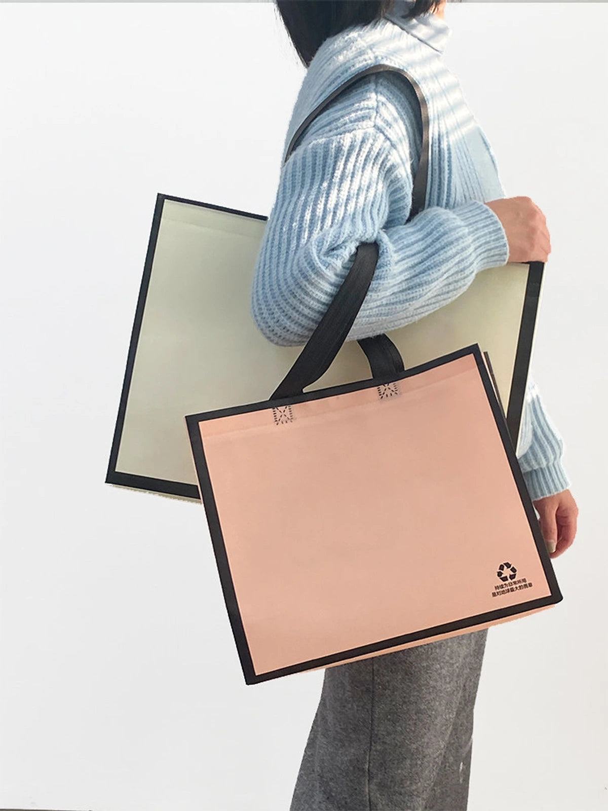 Laminated Non-Woven Tote Bags — 2 Styles product view 1