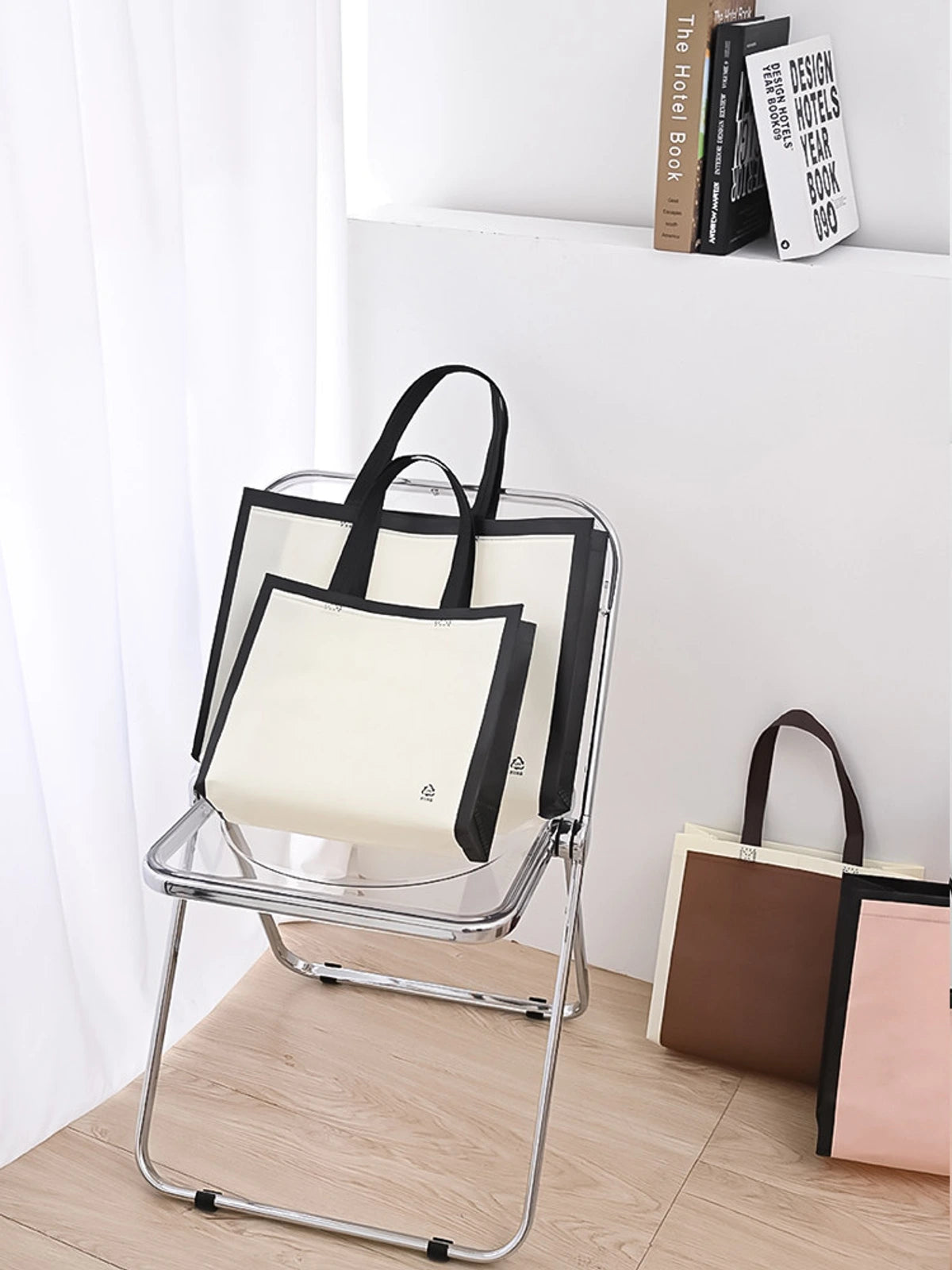 Laminated Non-Woven Tote Bags — 2 Styles product view 2