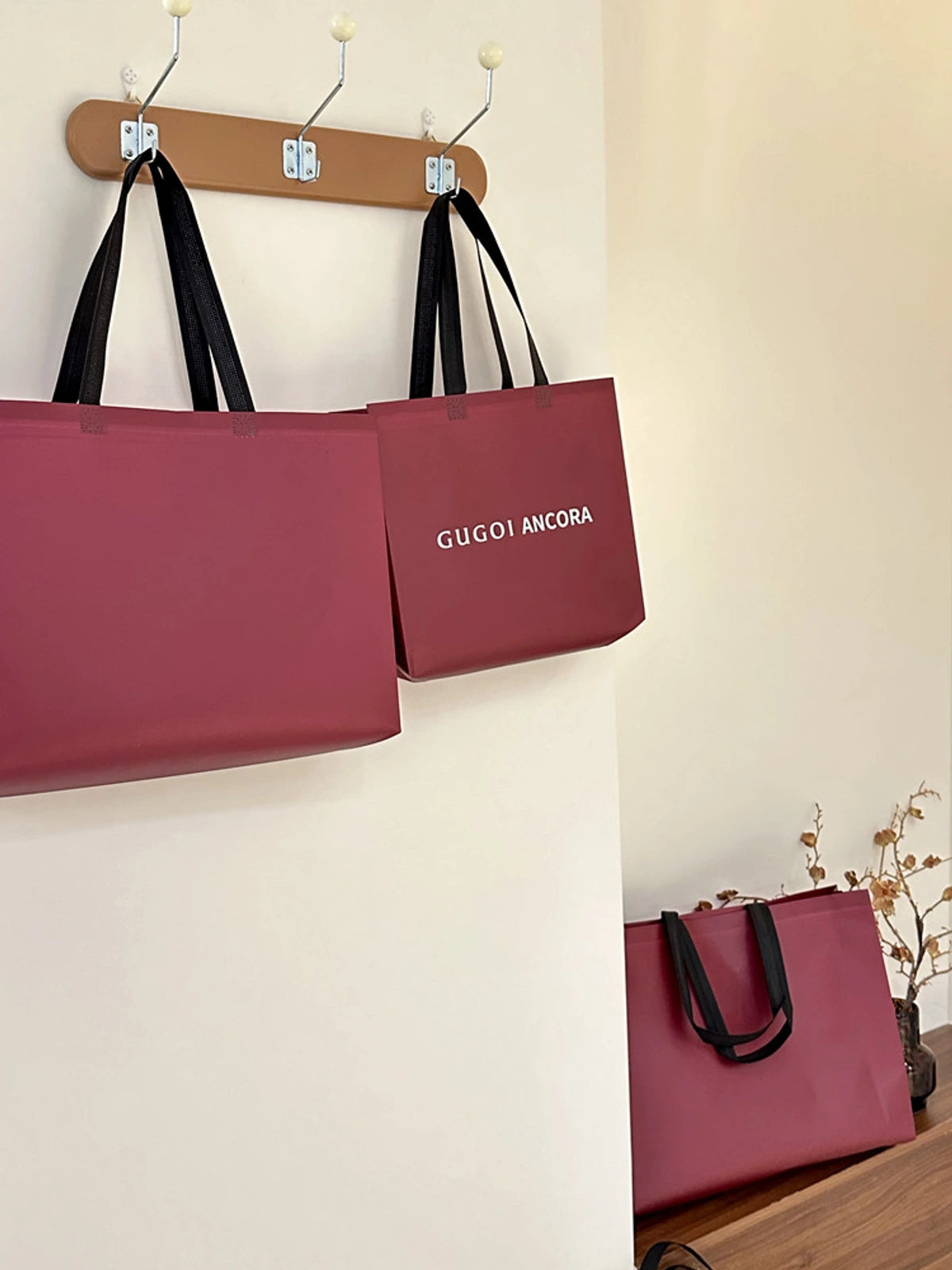 Laminated Non-Woven Tote Bags — 2 Styles product view 3