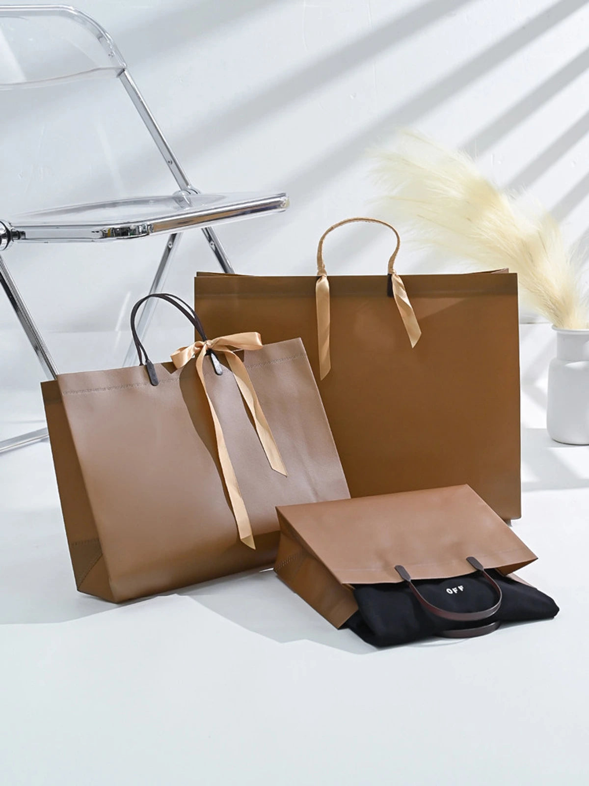 Laminated Non-Woven Tote Bags — 2 Styles product view 3