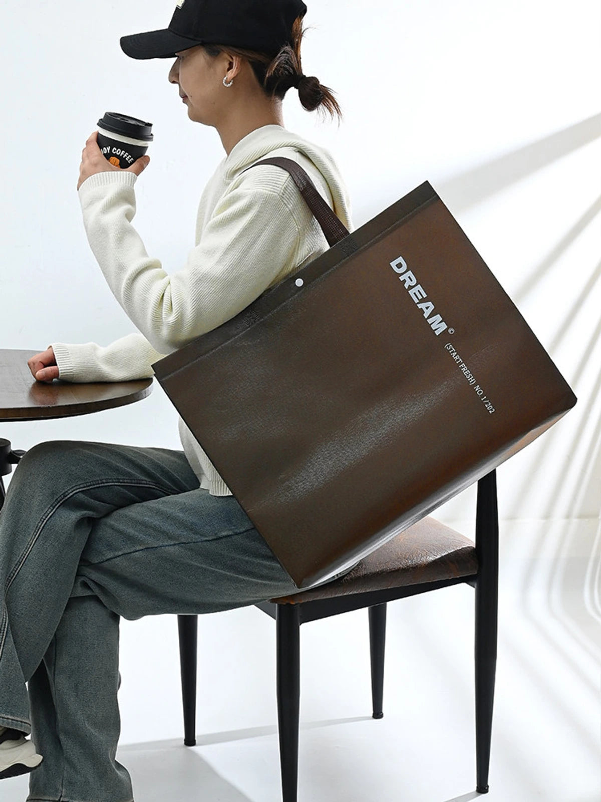 Laminated Non-Woven Tote Bags — 2 Styles product view 4