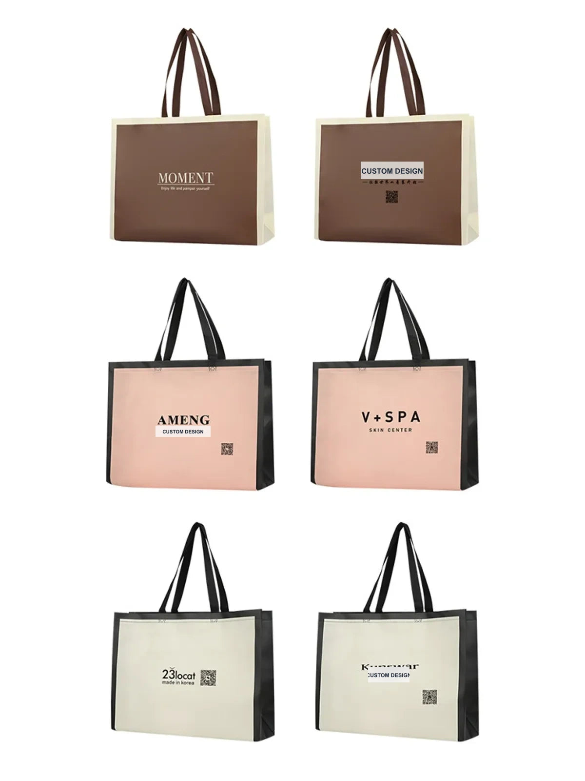 Laminated Non-Woven Tote Bags — 2 Styles product view 5