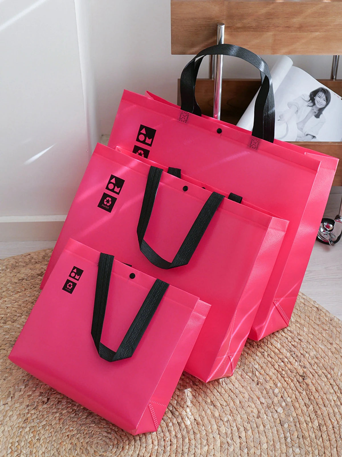Laminated Non-Woven Tote Bags — 2 Styles product view 5