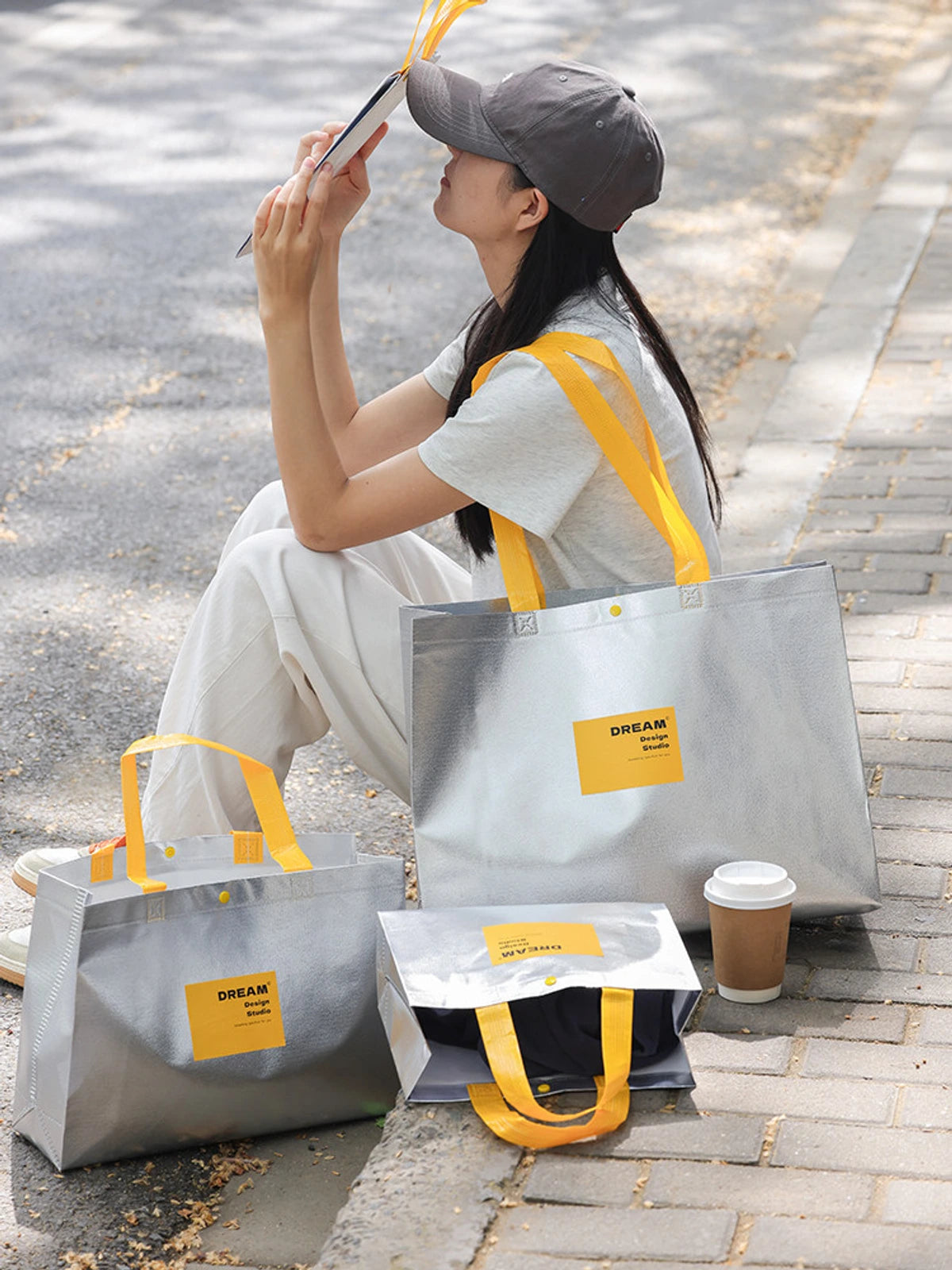 Laminated Non-Woven Tote Bags — 3 Styles product view 1