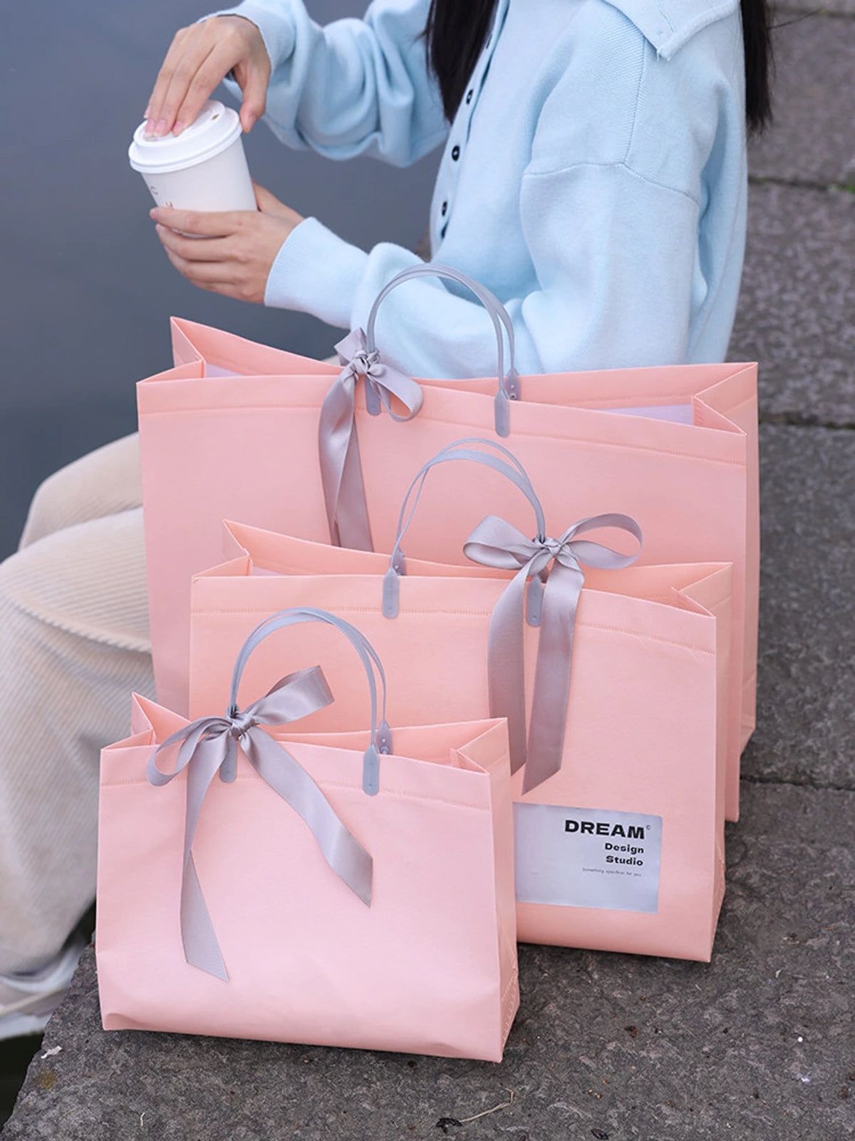 Laminated Non-Woven Tote Bags — 3 Styles product view 1