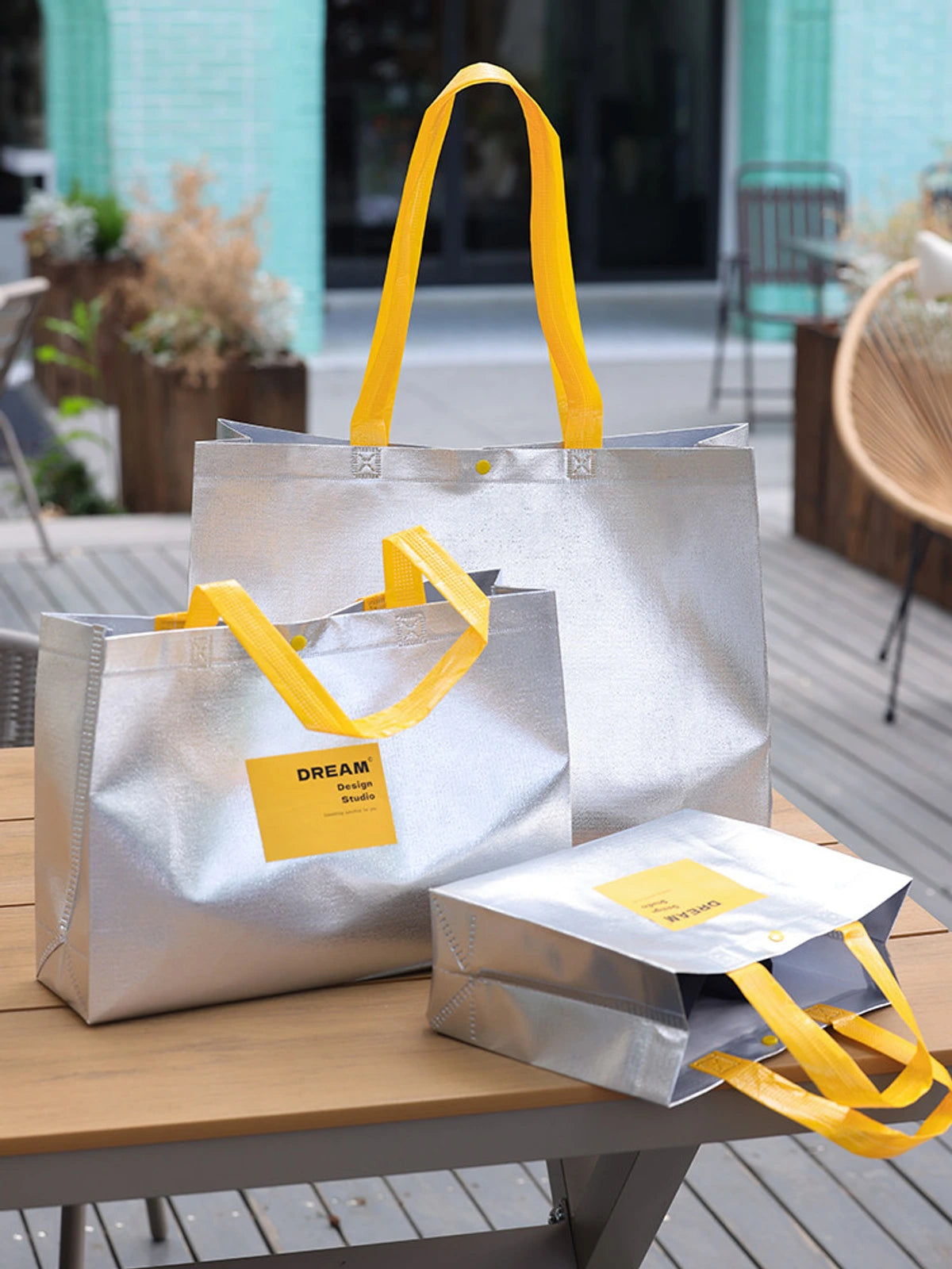 Laminated Non-Woven Tote Bags — 3 Styles product view 5