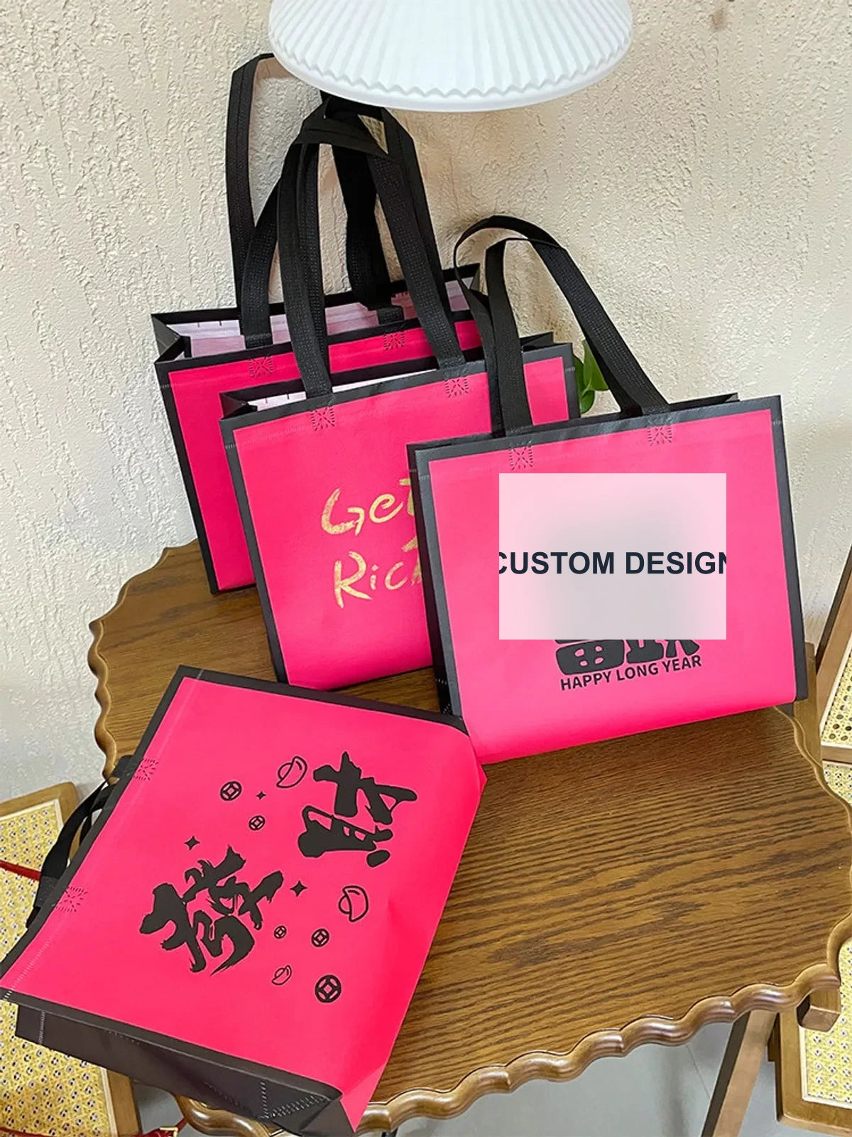 Laminated Non-Woven Tote Bags — 4 Styles product view 3