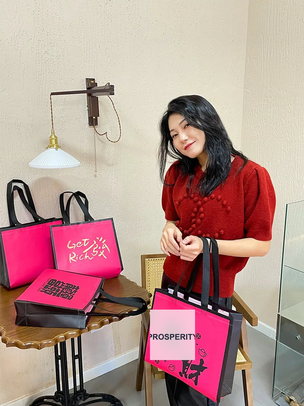 Laminated Non-Woven Tote Bags — 4 Styles product view 4