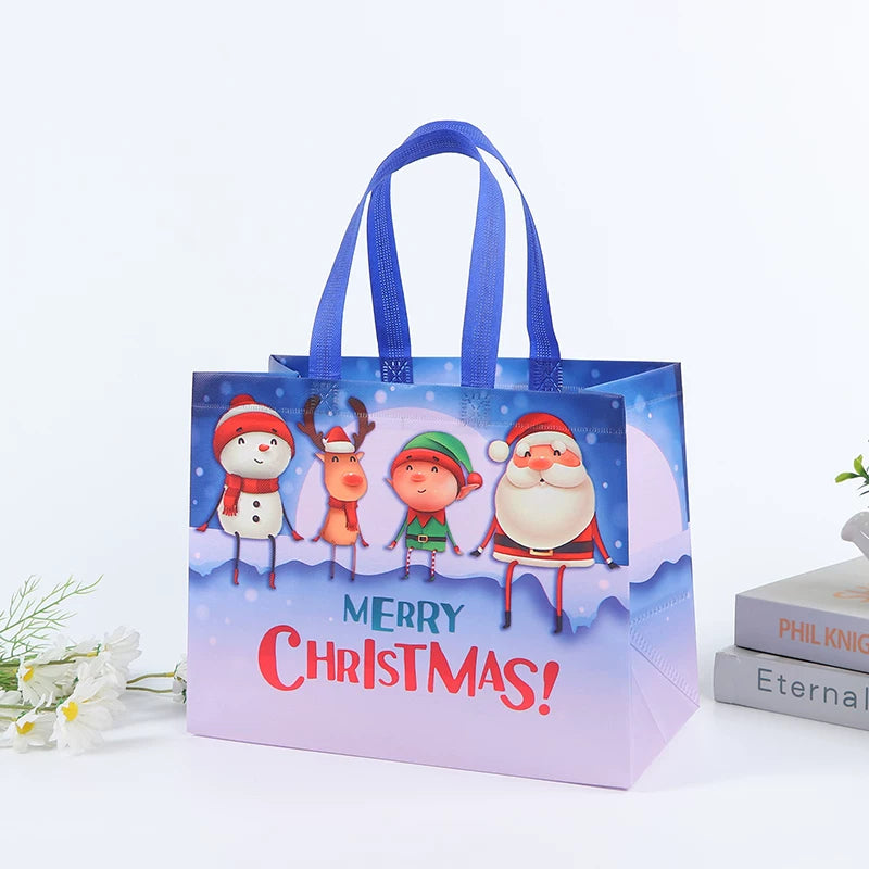 Laminated non-woven Christmas gift bag, Design 17