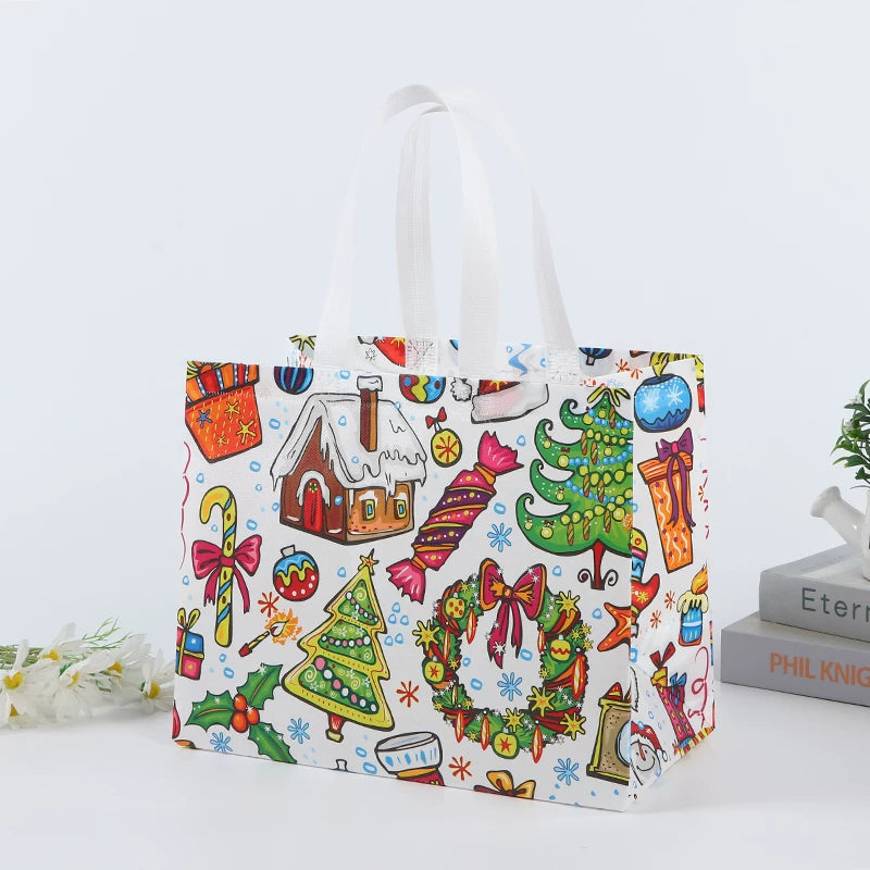 Laminated non-woven Christmas gift bag, Design 22
