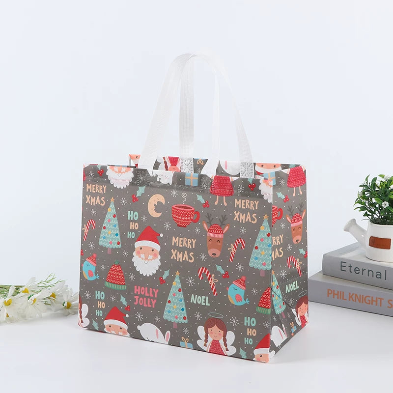 Laminated non-woven Christmas gift bag, Design 23