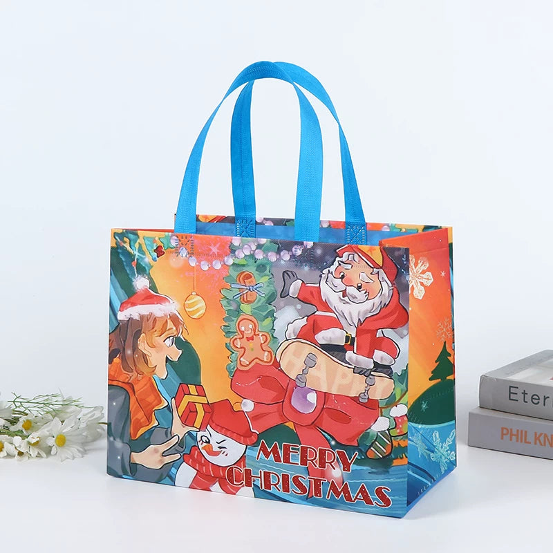 Laminated non-woven Christmas gift bag, Design 26
