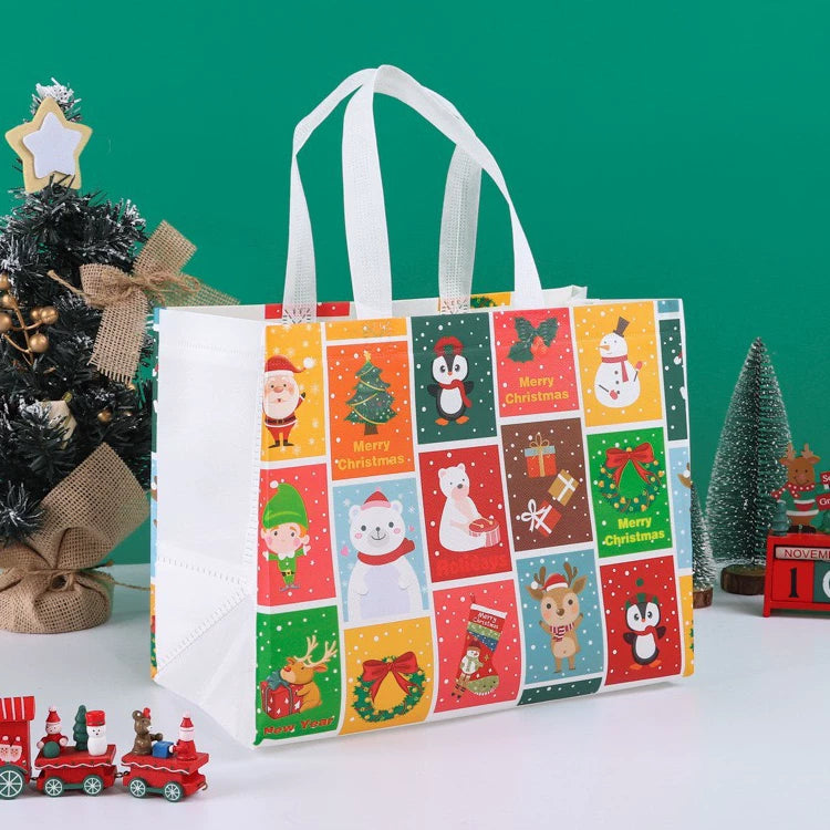 Laminated non-woven Christmas gift bag, Design 2