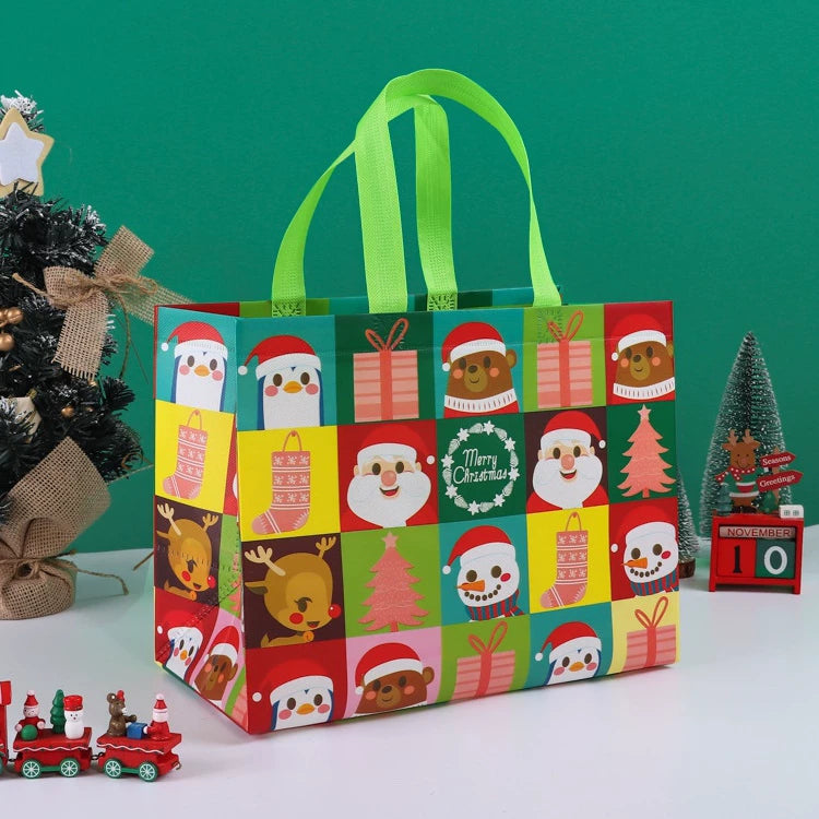 Laminated non-woven Christmas gift bag, Design 3