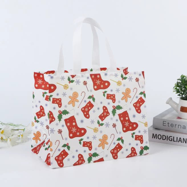 Laminated non-woven Christmas gift bag, Design 4
