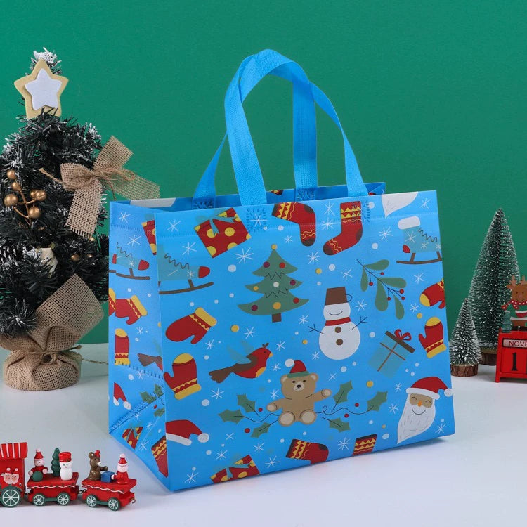 Laminated non-woven Christmas gift bag, Design 6