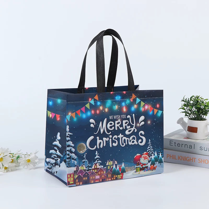 Laminated non-woven Christmas gift bag, Design 7