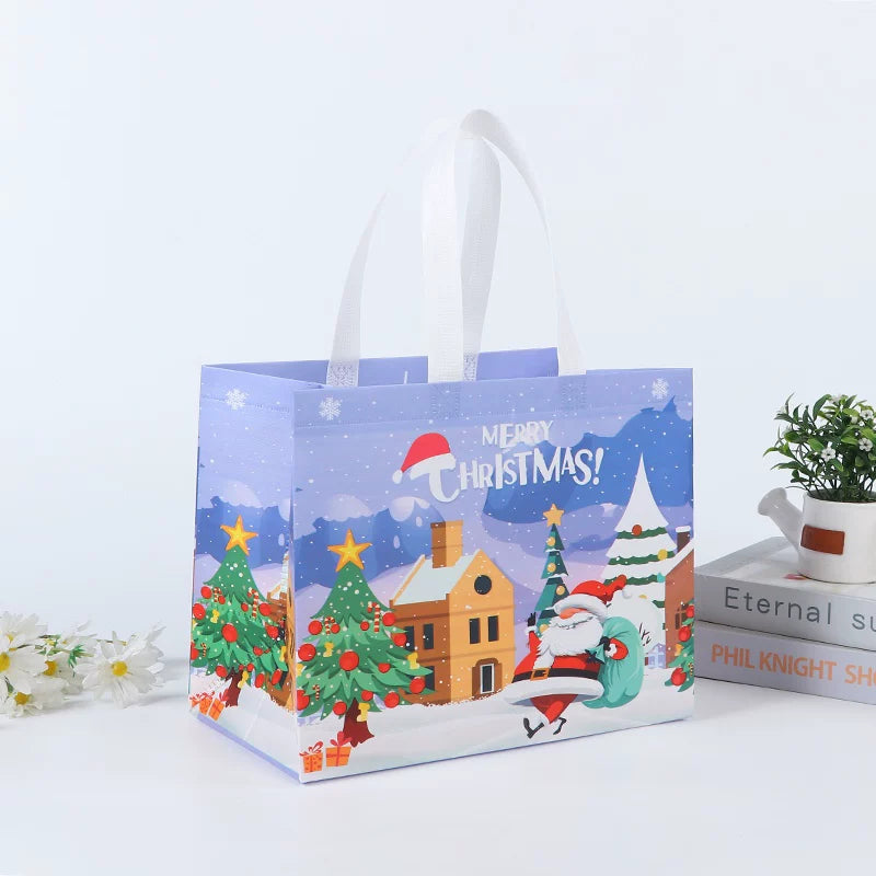 Laminated non-woven Christmas gift bag, Design 9