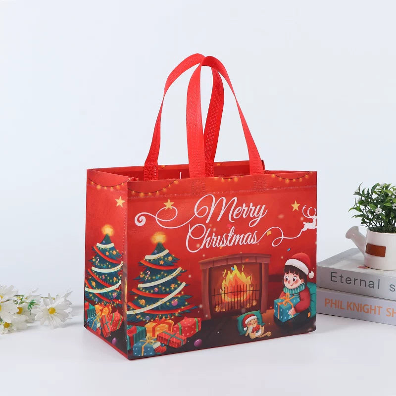 Laminated non-woven Christmas gift bag, Design 10