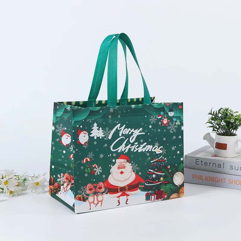 Laminated non-woven Christmas gift bag, Design 12