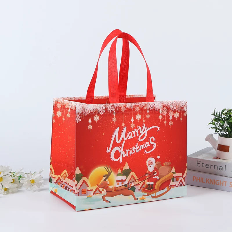 Laminated non-woven Christmas gift bag, Design 13